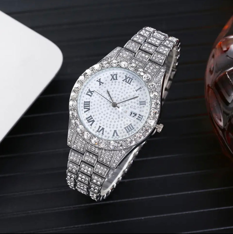 Reloj Plateado Star Diamantado